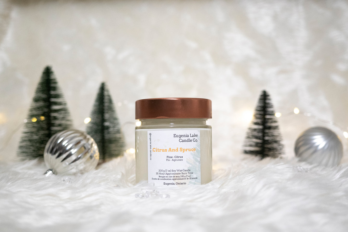 Citrus And Spruce Soy Wax Candle