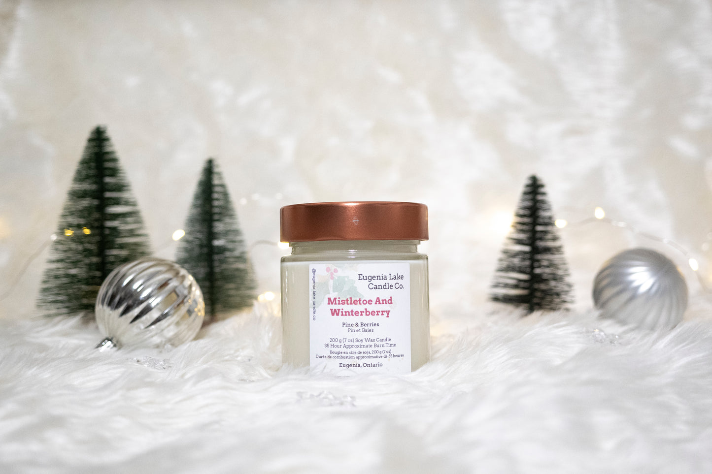 Mistletoe And Winterberry Soy Wax Candle