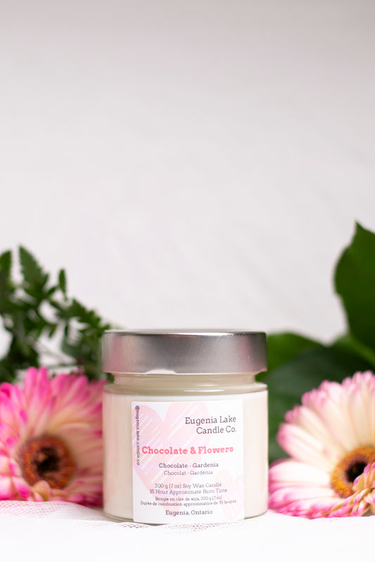 Chocolate & Flowers Soy Wax Candle