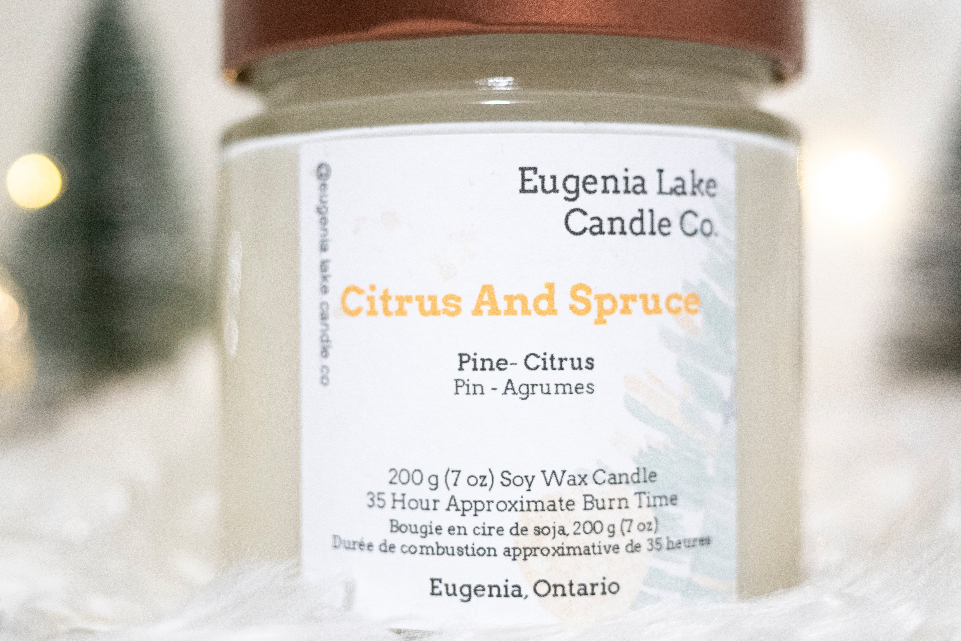 Citrus And Spruce Soy Wax Candle