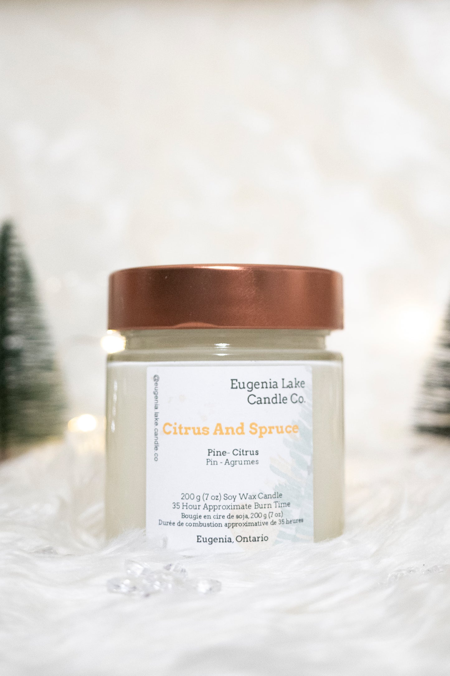 Citrus And Spruce Soy Wax Candle
