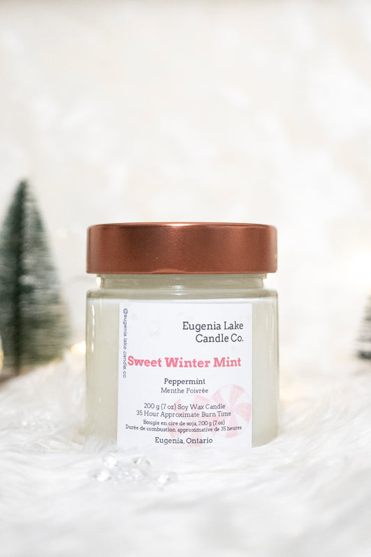 Sweet Winter Mint Soy Wax Candle