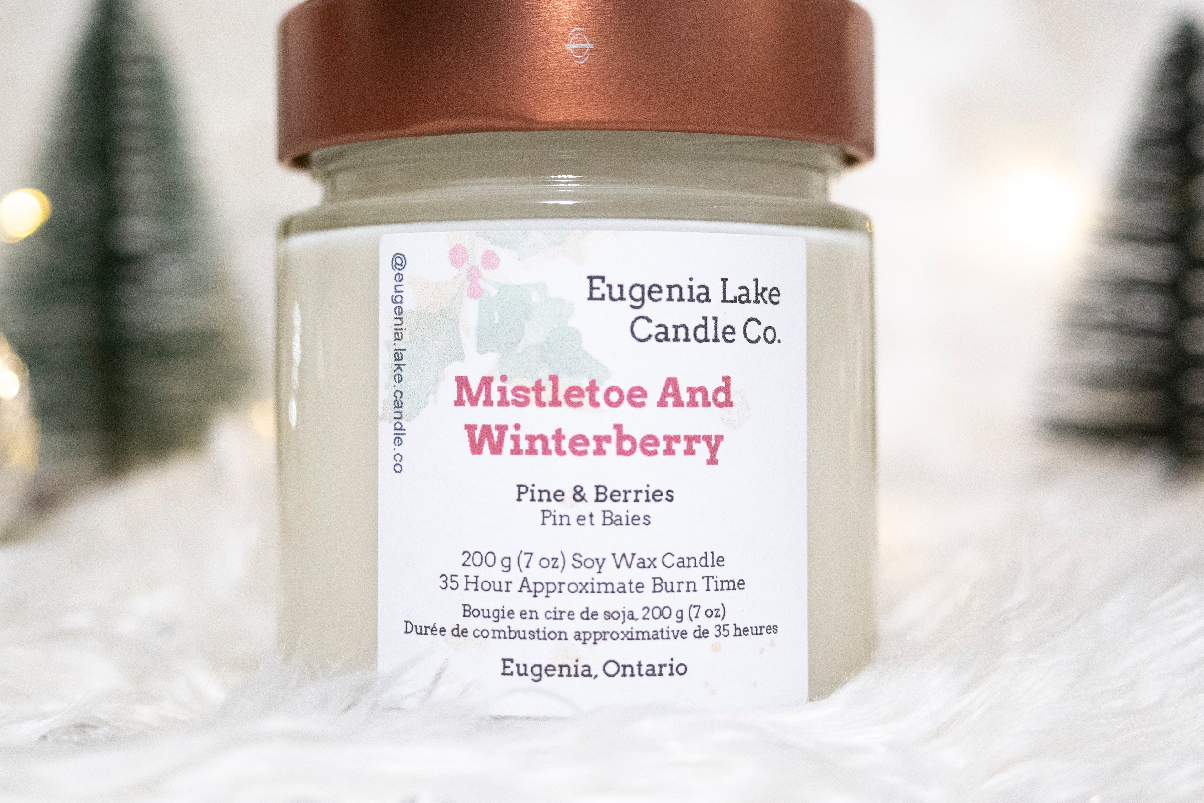 Mistletoe And Winterberry Soy Wax Candle