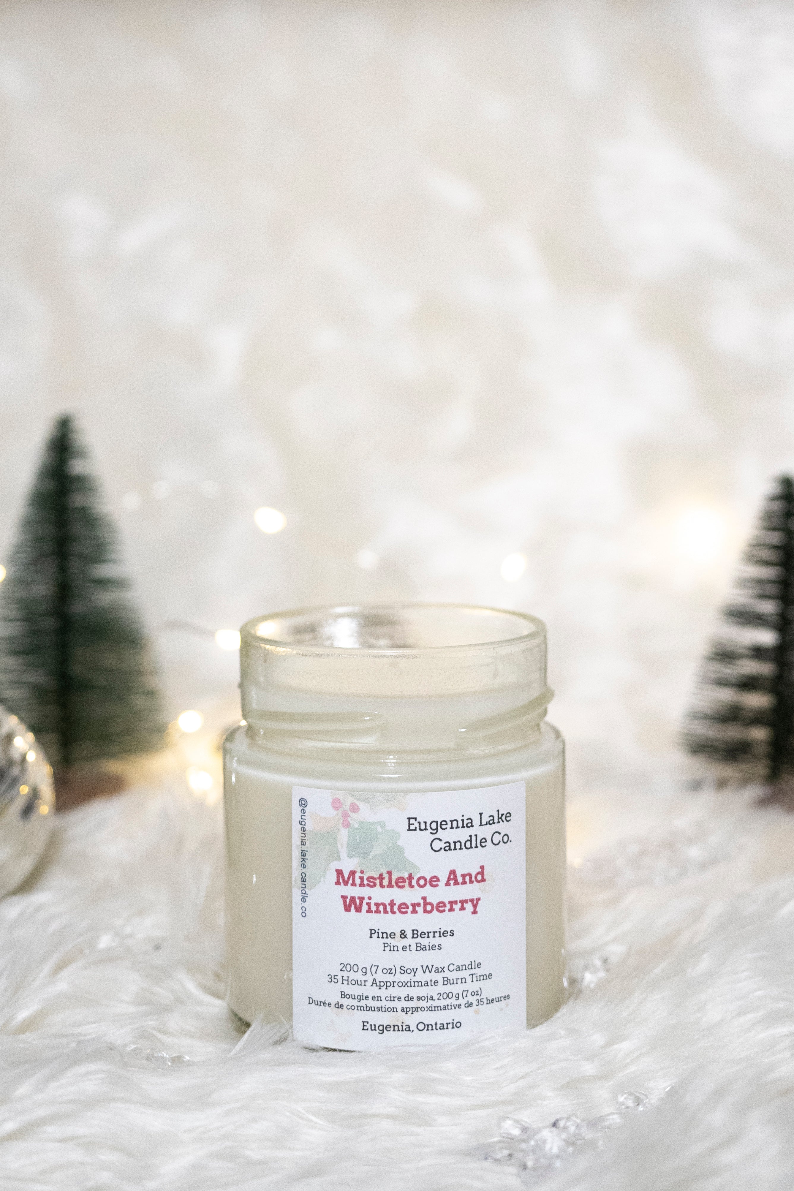 Mistletoe And Winterberry Soy Wax Candle