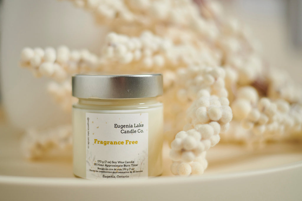 Fragrance Free Soy Wax Candle